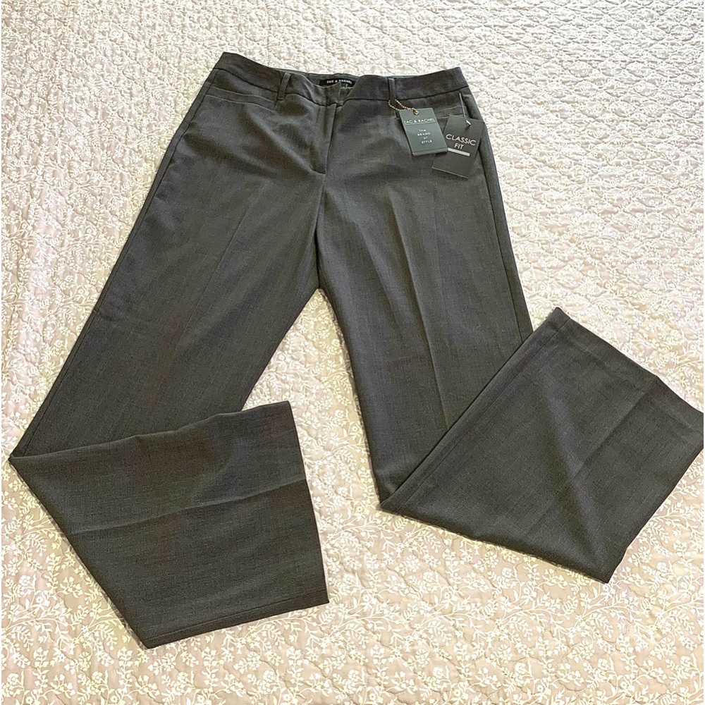 Zack and Rachel classic fit trousers women’s sz 10 gray New with tags